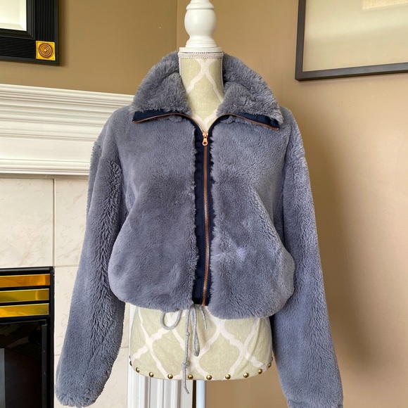 Anthropologie Elevenses Faux fur Bristol jacket - Picture 2 of 8